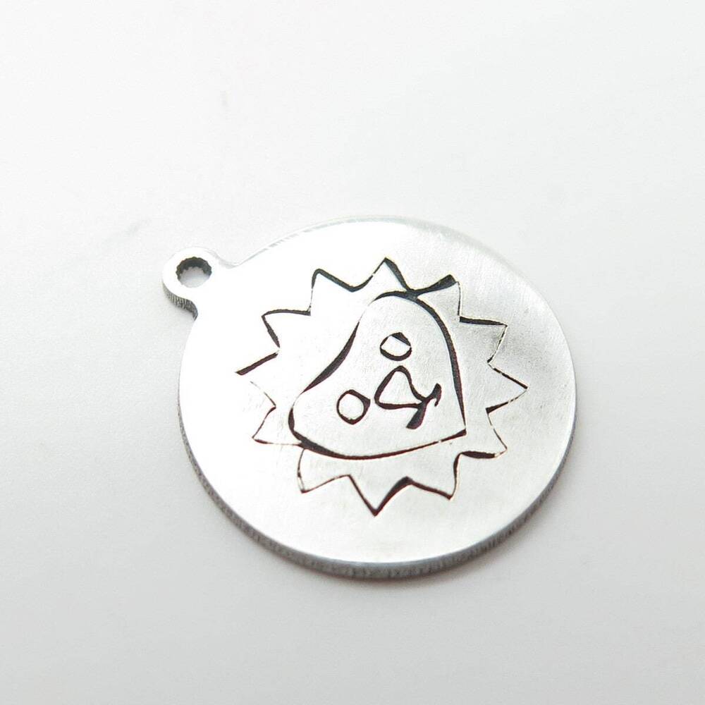 925 Sterling Silver USA Two In Town Lion Charm Pendant - Picture 7 of 8